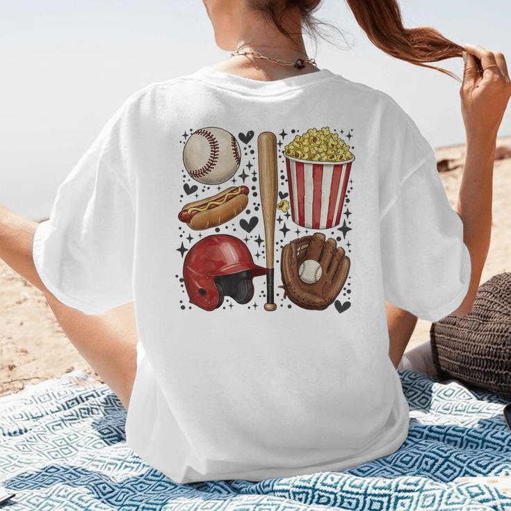 Tis The Season Baseball Mom Game Day Cheering Sports Lover Women's T-Shirt Back Print Tis The Season Baseball Mom Game Day Cheering Sports Lover Women's T-Shirt Back Print