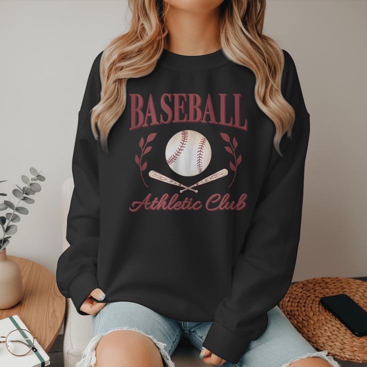 Baseball Athletic Social Club Baseball Mom Trendy Baseball Women Crewneck Sweatshirt Baseball Athletic Social Club Baseball Mom Trendy Baseball Women Crewneck Sweatshirt