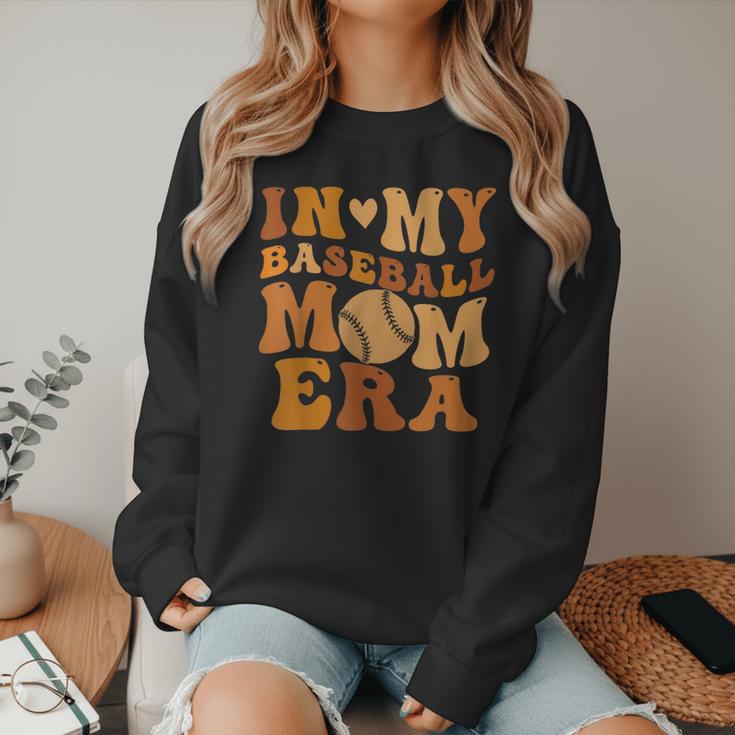 In My Baseball Mom Era For Mama Women Crewneck Sweatshirt In My Baseball Mom Era For Mama Women Crewneck Sweatshirt