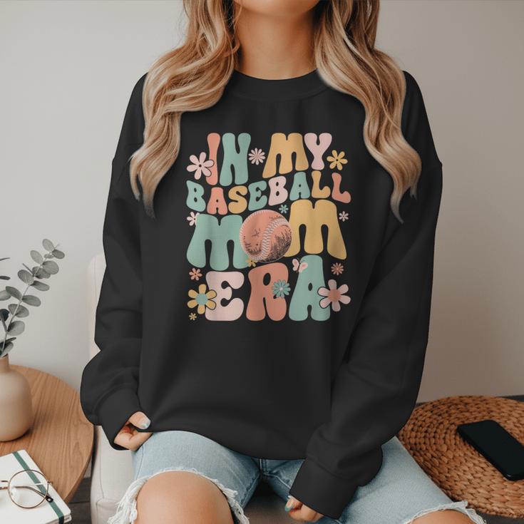 In My Baseball Mom Era Women Crewneck Sweatshirt In My Baseball Mom Era Women Crewneck Sweatshirt