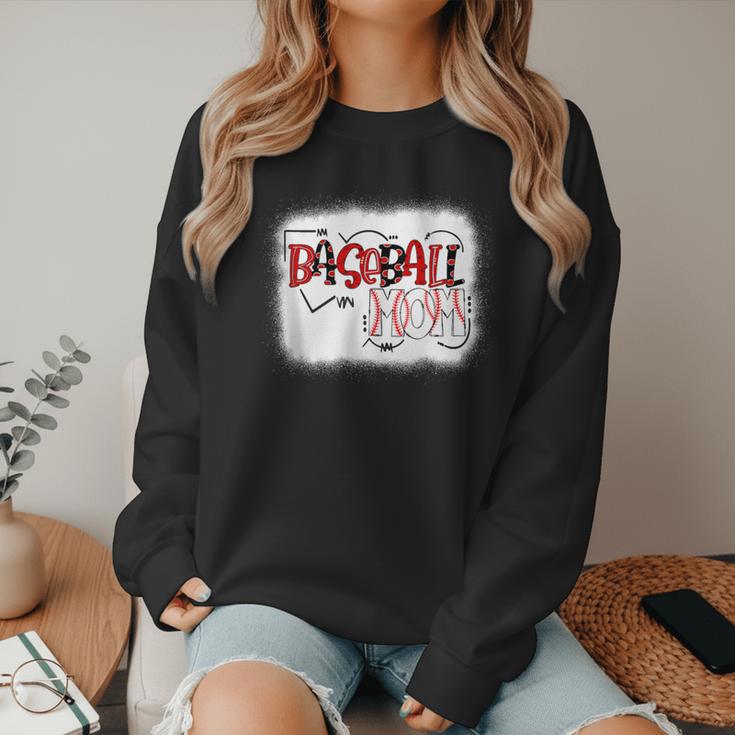 Baseball Mom Mommy Baseball Player Women Crewneck Sweatshirt
