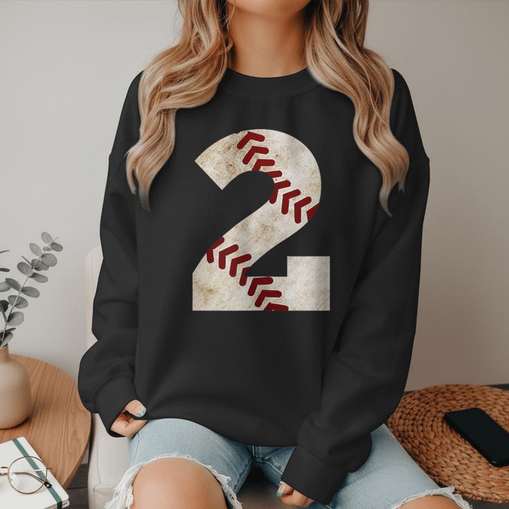 Baseball Mom Baseball Parent Number Two Baseball Gear 2 Women Crewneck Sweatshirt Baseball Mom Baseball Parent Number Two Baseball Gear 2 Women Crewneck Sweatshirt