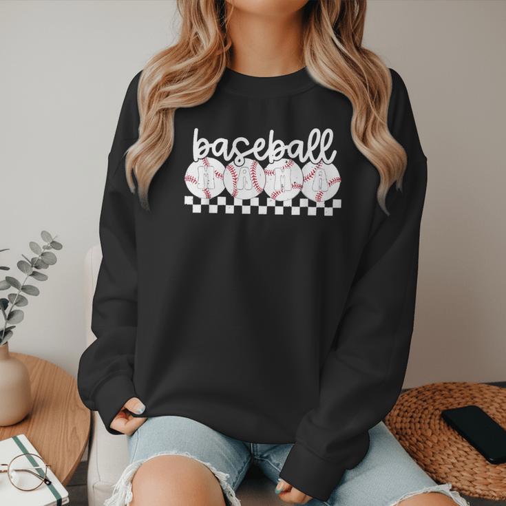 Cute Sports Baseball Mom Game Day Women Crewneck Sweatshirt Cute Sports Baseball Mom Game Day Women Crewneck Sweatshirt