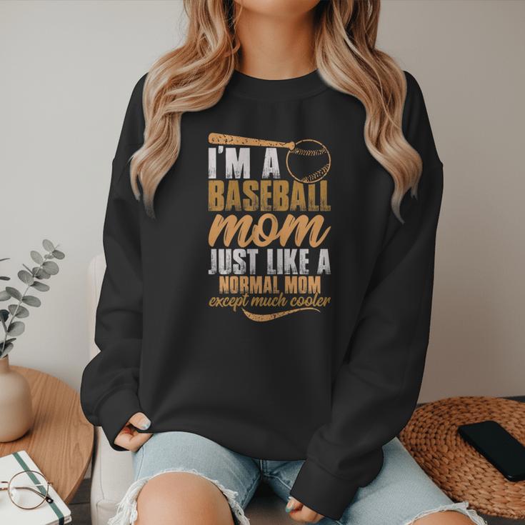 I`m a Baseball Mom Just Like a Normal Mom Except Much Cooler Women Crewneck Sweatshirt I`m a Baseball Mom Just Like a Normal Mom Except Much Cooler Women Crewneck Sweatshirt