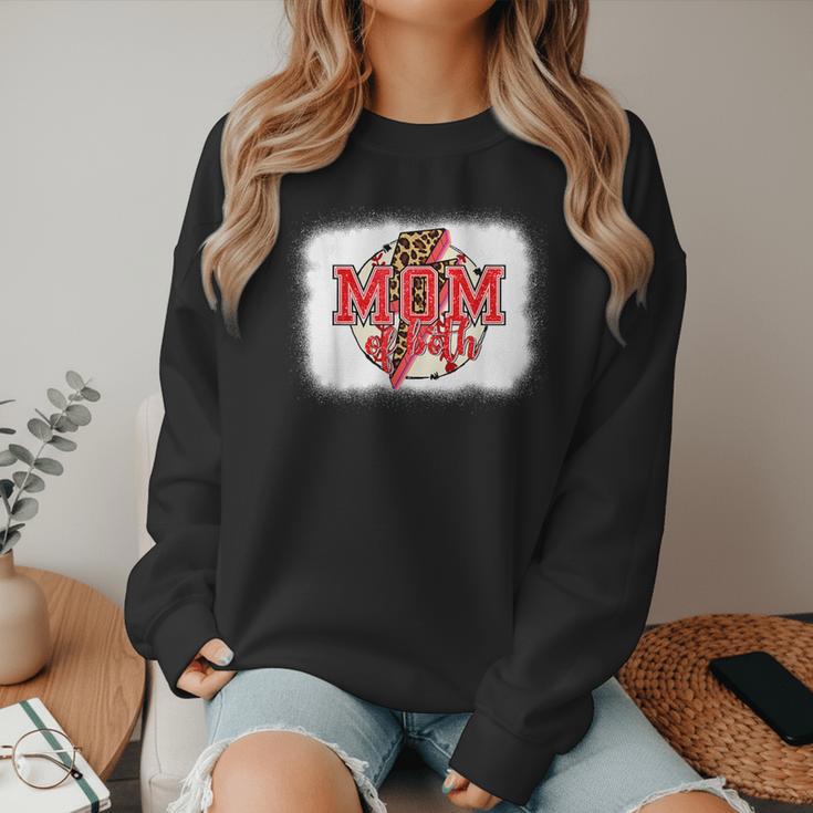 Mom Of Both Baseball Mom Mommy Women Crewneck Sweatshirt Mom Of Both Baseball Mom Mommy Women Crewneck Sweatshirt