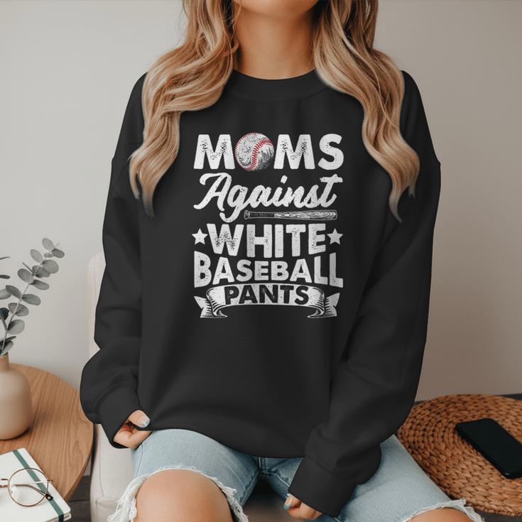 Moms Against Baseball Pants Shirt Baseball Mom Women Crewneck Sweatshirt Moms Against Baseball Pants Shirt Baseball Mom Women Crewneck Sweatshirt