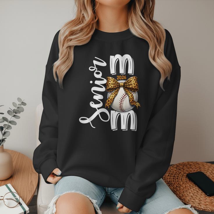 Senior Baseball Mom Class Of 2026 Player Graduation Grad Women Crewneck Sweatshirt Senior Baseball Mom Class Of 2026 Player Graduation Grad Women Crewneck Sweatshirt