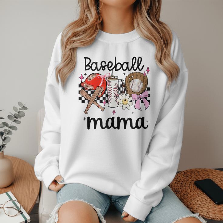 Baseball Mama Baseball Mom Cute T-Ball Mom Ballpark Mom Women Crewneck Sweatshirt Baseball Mama Baseball Mom Cute T-Ball Mom Ballpark Mom Women Crewneck Sweatshirt