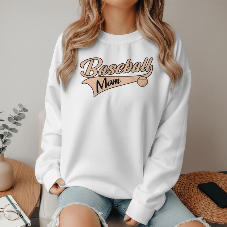 Baseball Mom Best Mama Cute Throwback Classic Women Crewneck Sweatshirt Baseball Mom Best Mama Cute Throwback Classic Women Crewneck Sweatshirt