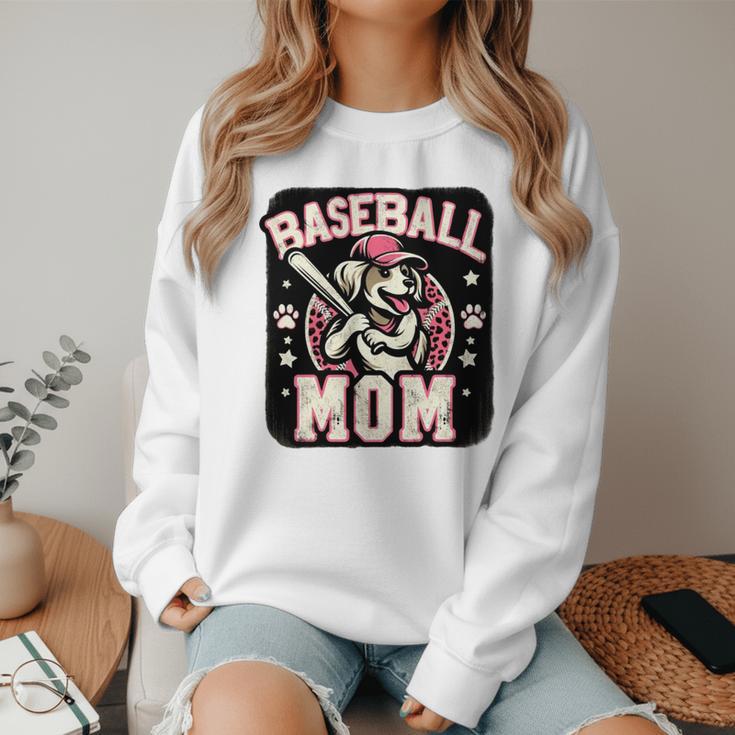 Baseball Mom Dog Mother's In My Baseball Mom Era Women Crewneck Sweatshirt Baseball Mom Dog Mother's In My Baseball Mom Era Women Crewneck Sweatshirt