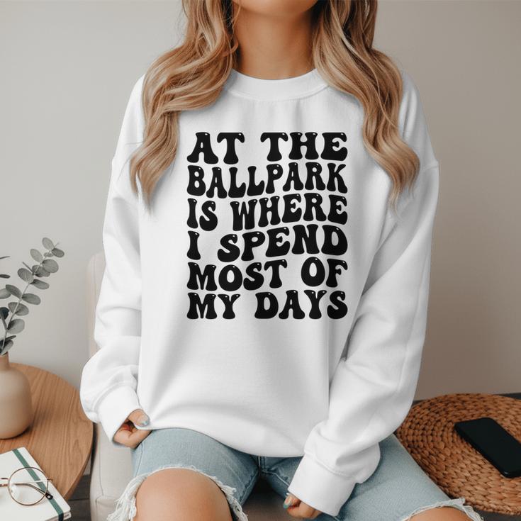 Baseball Mom Good For Baseball Boys Kids Men Women Women Crewneck Sweatshirt Baseball Mom Good For Baseball Boys Kids Men Women Women Crewneck Sweatshirt