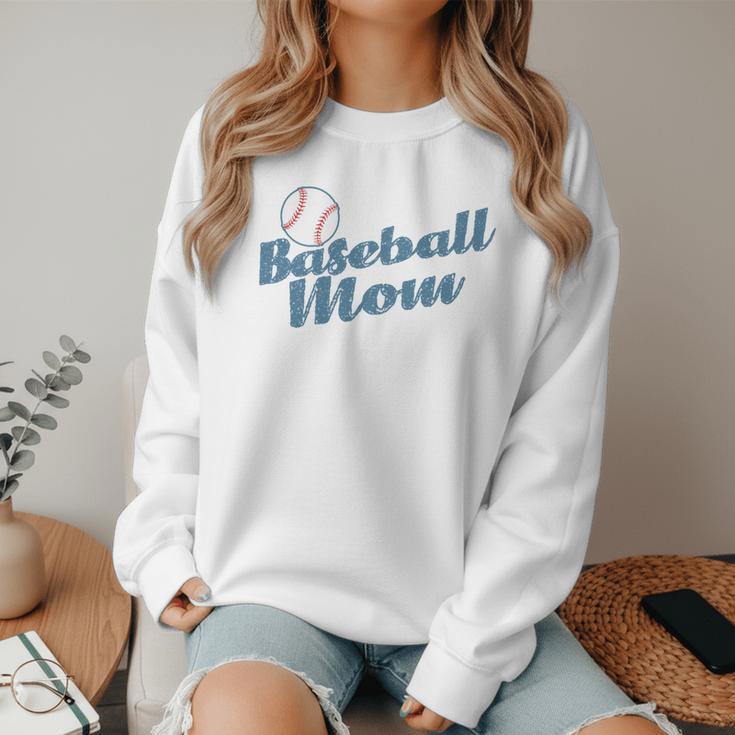 Baseball Mom Team Ball Sports Fan Women Crewneck Sweatshirt Baseball Mom Team Ball Sports Fan Women Crewneck Sweatshirt