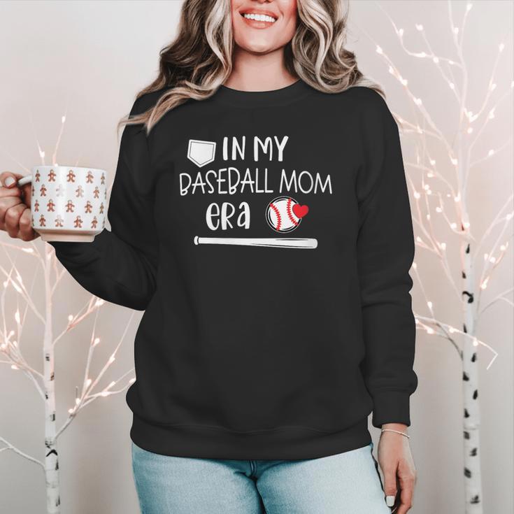 Baseball Mom 2024 In My Baseball Mom Era Gameday Women Crewneck Sweatshirt
