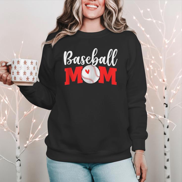 Baseball Mom Cute Letter Print Women Cute Mother's Day Women Crewneck Sweatshirt Baseball Mom Cute Letter Print Women Cute Mother's Day Women Crewneck Sweatshirt