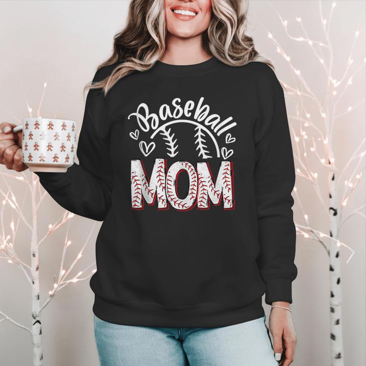 Baseball Mom Cute Baseball Mama Proud Senior Baseball Player Women Crewneck Sweatshirt Baseball Mom Cute Baseball Mama Proud Senior Baseball Player Women Crewneck Sweatshirt