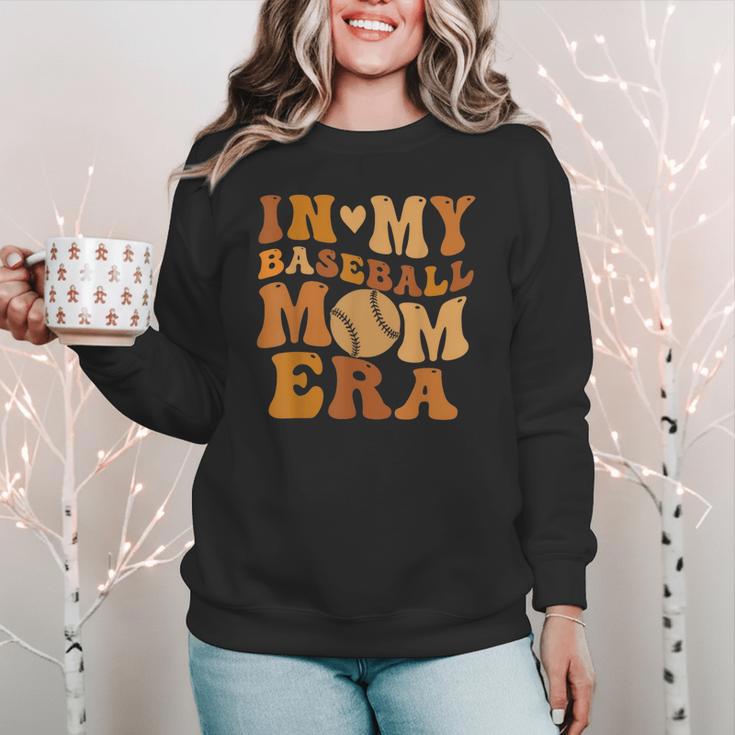 In My Baseball Mom Era For Mama Women Crewneck Sweatshirt In My Baseball Mom Era For Mama Women Crewneck Sweatshirt