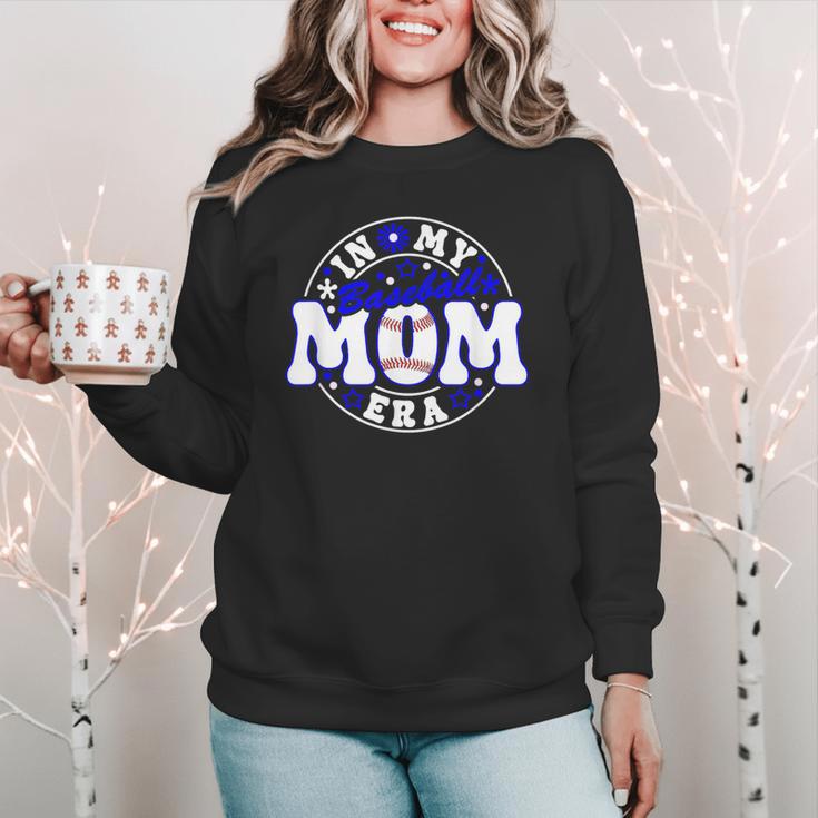 Baseball Mom Era Player Mother Game Day Women Crewneck Sweatshirt