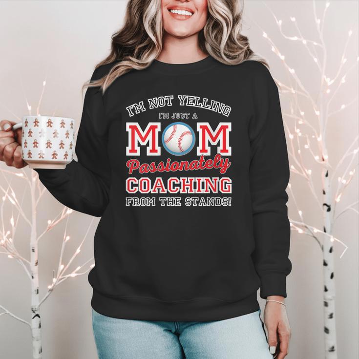 Baseball Mom I'm Not Yelling Support Cheerleading Women Crewneck Sweatshirt Baseball Mom I'm Not Yelling Support Cheerleading Women Crewneck Sweatshirt