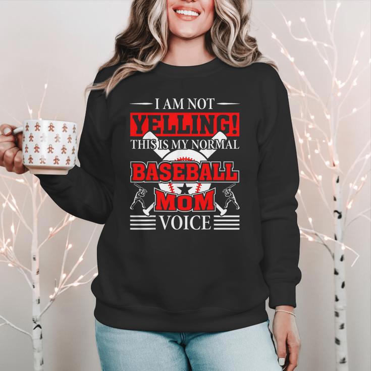 Baseball Mom Baseball Player Baseball Women Crewneck Sweatshirt