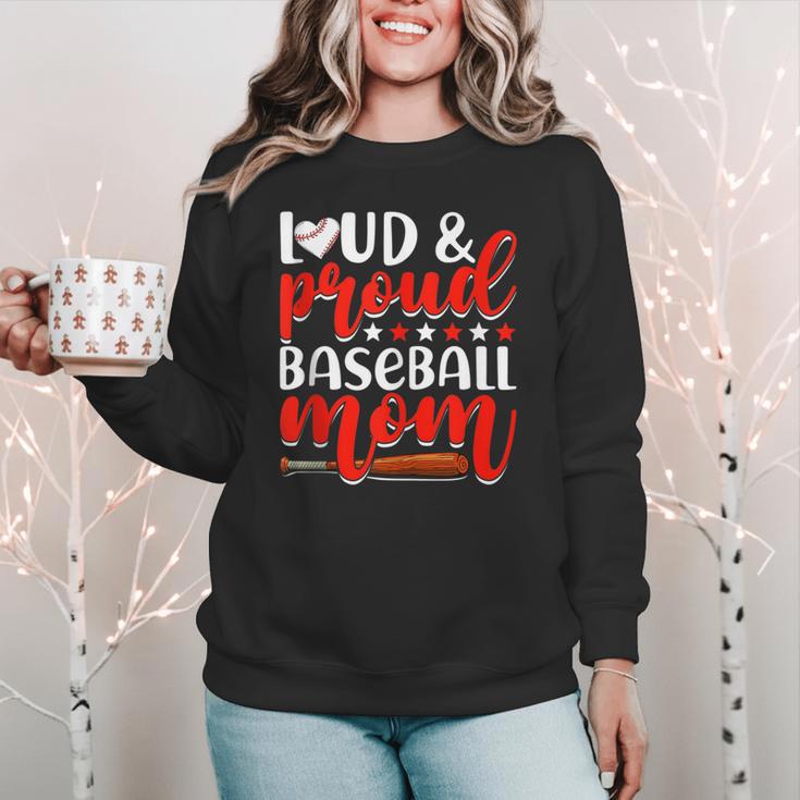 Baseball Mom Sport Mommy Baseball Mama Mother's Day Women Crewneck Sweatshirt