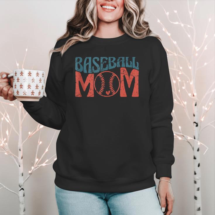 Baseball Mom Vintage Baseball Women Crewneck Sweatshirt Baseball Mom Vintage Baseball Women Crewneck Sweatshirt