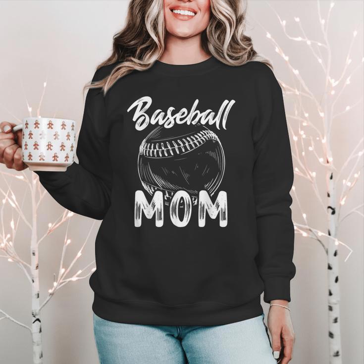 Baseball Mom For Women Family Matching Players Team Mommy Women Crewneck Sweatshirt Baseball Mom For Women Family Matching Players Team Mommy Women Crewneck Sweatshirt