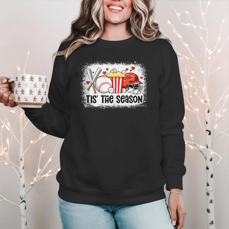 Baseball Mom Women Mama Season Baseball Lover Girls Boys Women Crewneck Sweatshirt