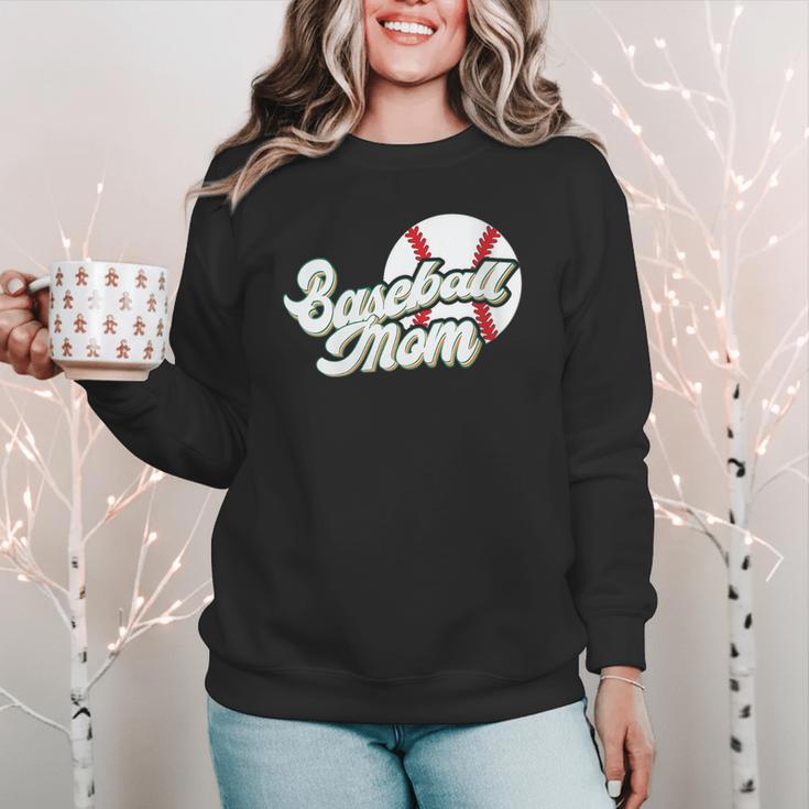 Baseball Mom's Favorite Game Day Women Crewneck Sweatshirt