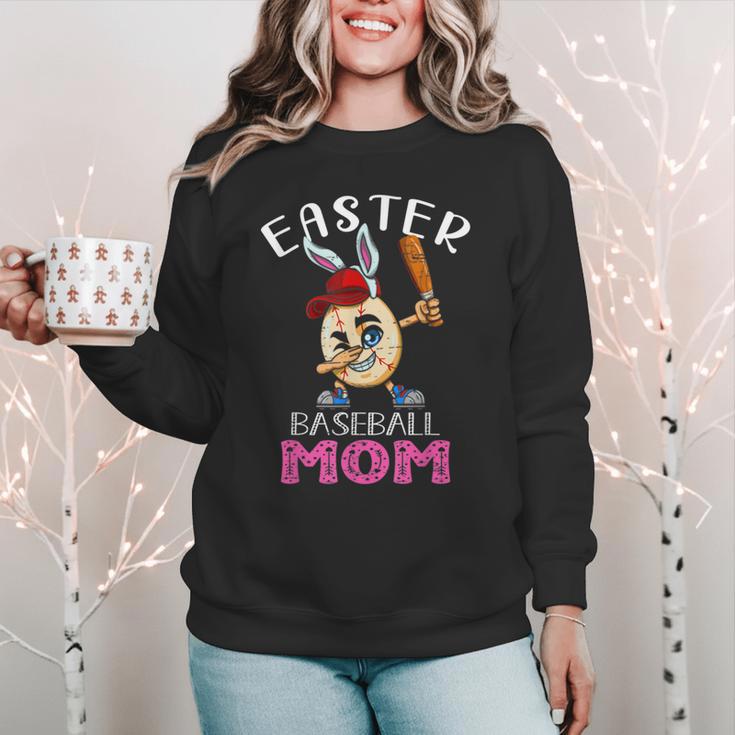 Dabbing Easter Baseball Mom Mother's Day Bunny Sunday Egg Women Crewneck Sweatshirt Dabbing Easter Baseball Mom Mother's Day Bunny Sunday Egg Women Crewneck Sweatshirt