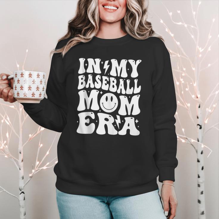 Family Mama In My Baseball Mom Era Women Crewneck Sweatshirt