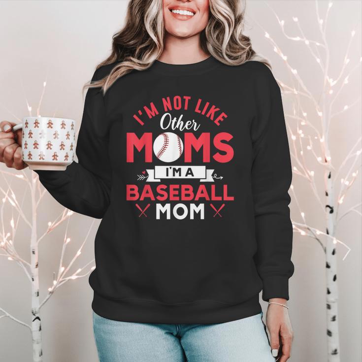 I'm Not Like Other Moms Im A Baseball Mom Mother's Day Women Crewneck Sweatshirt