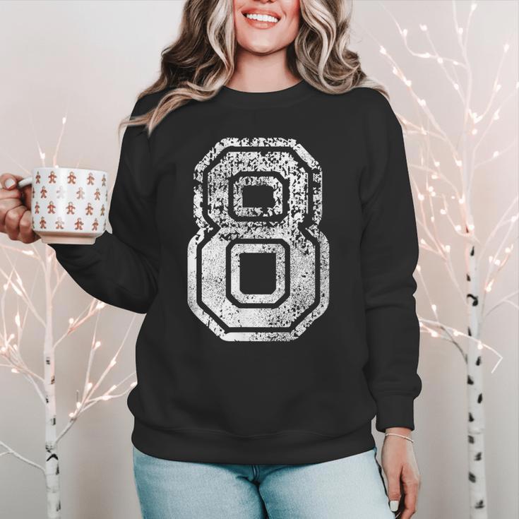 Jersey Number 8 Eight T-Shirt Football Number Baseball Mom Women Crewneck Sweatshirt Jersey Number 8 Eight T-Shirt Football Number Baseball Mom Women Crewneck Sweatshirt