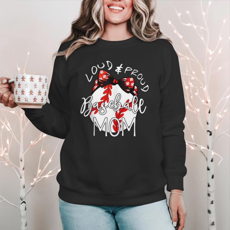 Loud & Proud Baseball Mom Baseballs Mother Sport Women Girls Women Crewneck Sweatshirt Loud & Proud Baseball Mom Baseballs Mother Sport Women Girls Women Crewneck Sweatshirt