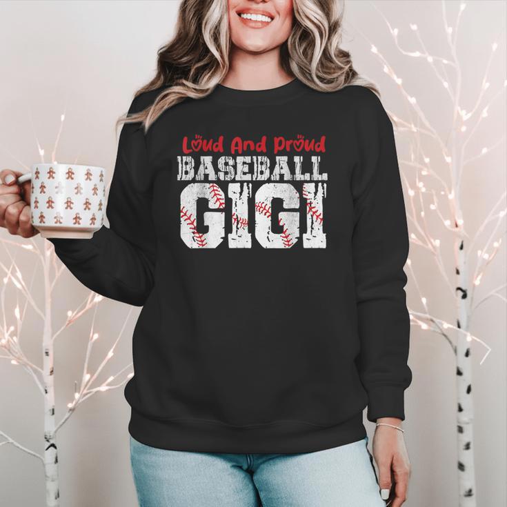 Loud And Proud Baseball Gigi Baseball Mom Women Crewneck Sweatshirt Loud And Proud Baseball Gigi Baseball Mom Women Crewneck Sweatshirt