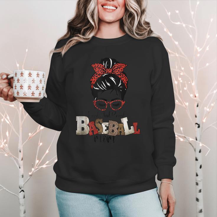 Loud And Proud Baseball Mom Women Crewneck Sweatshirt