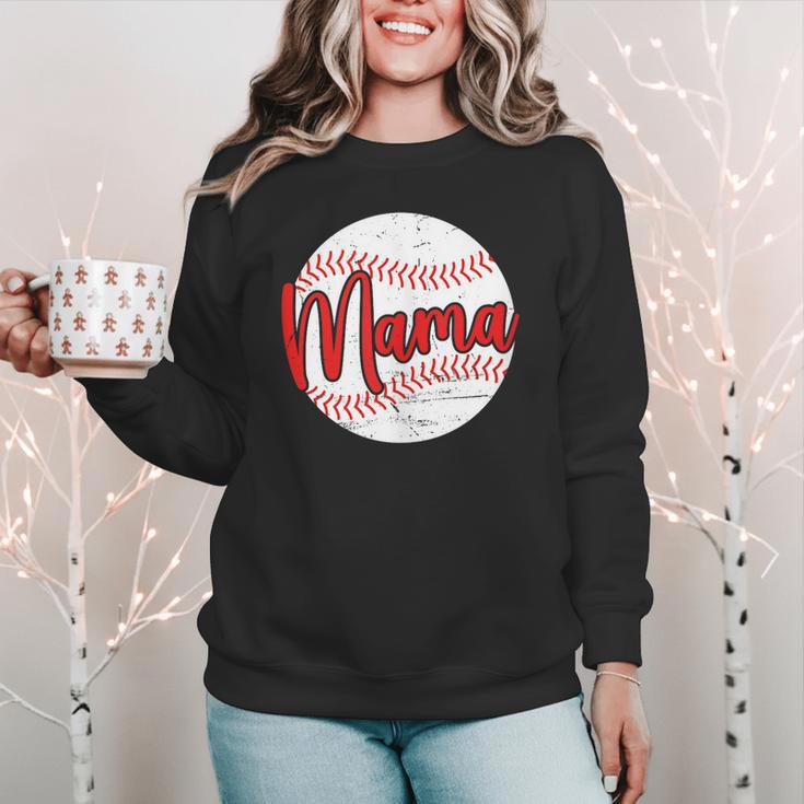 Mama Baseball Mom Women Crewneck Sweatshirt Mama Baseball Mom Women Crewneck Sweatshirt