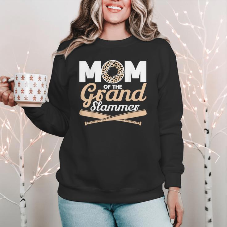Mom Of The Grand Slammer Leopard Baseball Mom Women Crewneck Sweatshirt Mom Of The Grand Slammer Leopard Baseball Mom Women Crewneck Sweatshirt