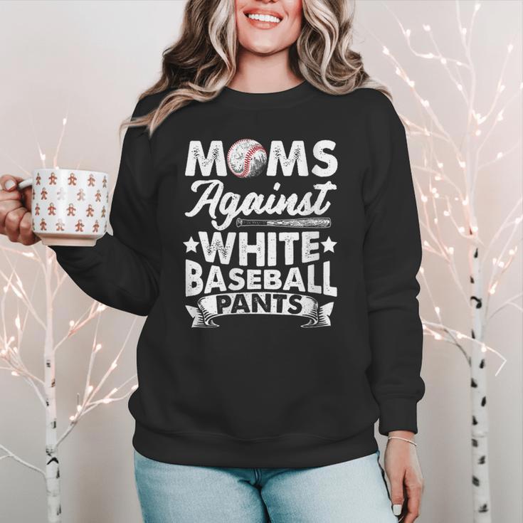 Moms Against Baseball Pants Shirt Baseball Mom Women Crewneck Sweatshirt Moms Against Baseball Pants Shirt Baseball Mom Women Crewneck Sweatshirt