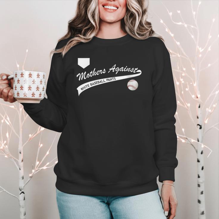 Mothers Against Baseball Pants Baseball Mom Women Crewneck Sweatshirt Mothers Against Baseball Pants Baseball Mom Women Crewneck Sweatshirt