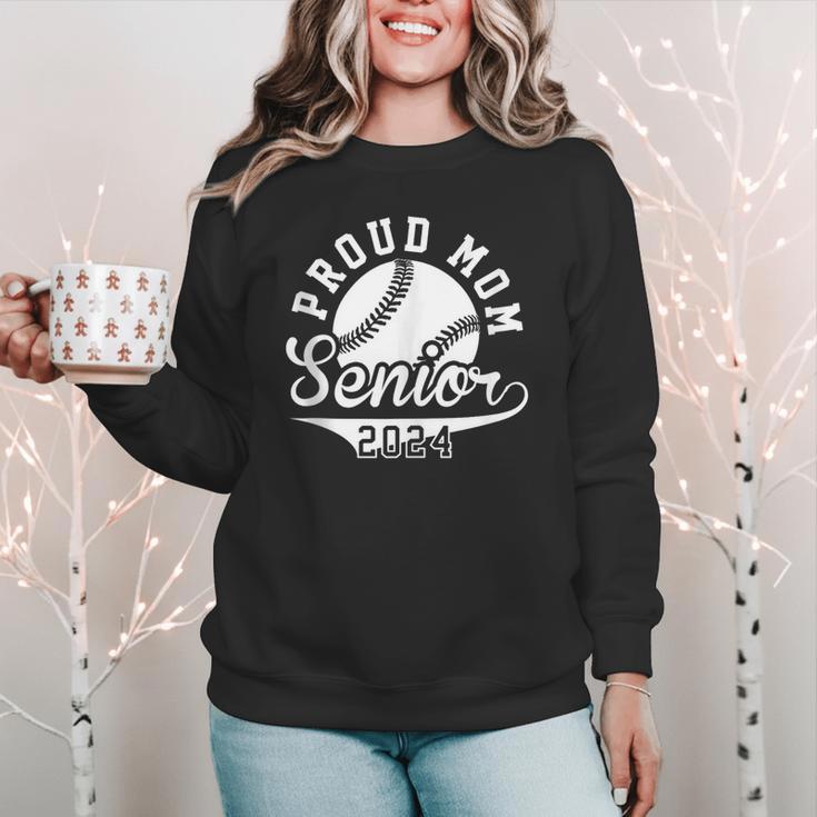 Proud Mom Senior 2024 Baseball Mom Proud Baseball Mom 2024 Women Crewneck Sweatshirt Proud Mom Senior 2024 Baseball Mom Proud Baseball Mom 2024 Women Crewneck Sweatshirt