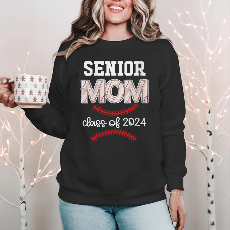 Proud Senior Baseball Mom Class Of 2024 Highschool Baseball Women Crewneck Sweatshirt Proud Senior Baseball Mom Class Of 2024 Highschool Baseball Women Crewneck Sweatshirt