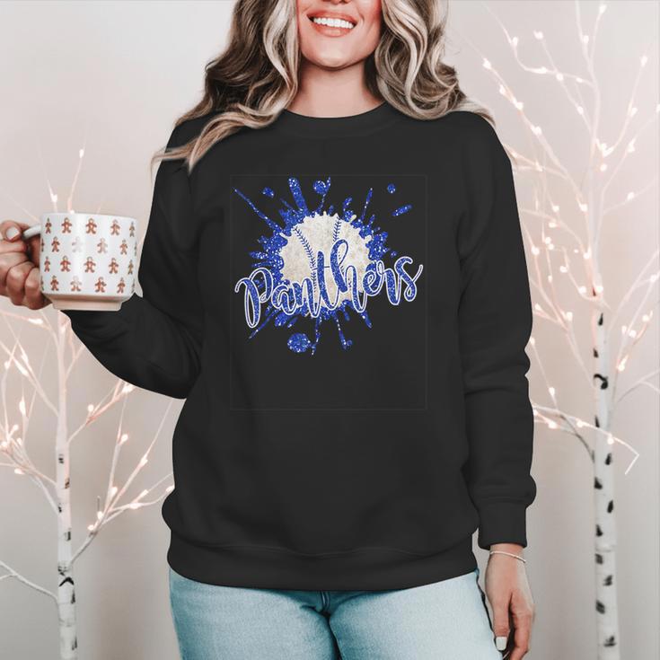 School Spirit Panthers Panther Pride Baseball Mom For Women Women Crewneck Sweatshirt School Spirit Panthers Panther Pride Baseball Mom For Women Women Crewneck Sweatshirt