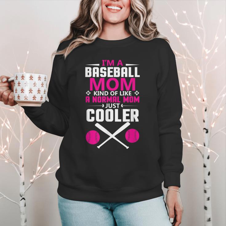 Self Expression Cool Baseball Mom Positive Thinking Women Crewneck Sweatshirt Self Expression Cool Baseball Mom Positive Thinking Women Crewneck Sweatshirt