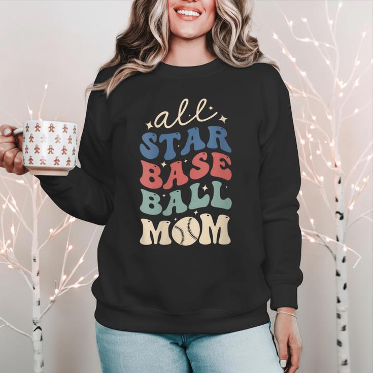 All Star Baseball Mom Women Crewneck Sweatshirt All Star Baseball Mom Women Crewneck Sweatshirt