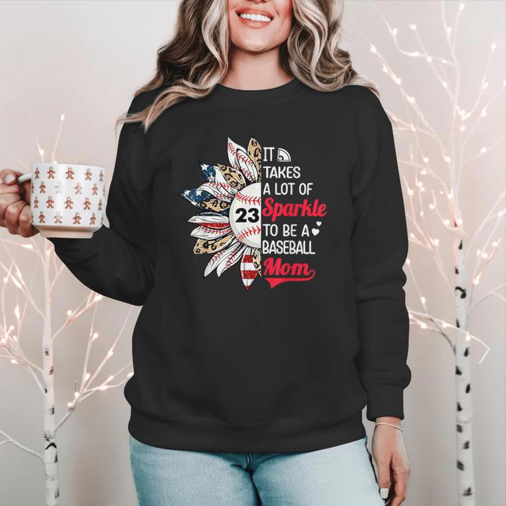 It Takes A Lot Of Sparkle To Be A Baseball Mom Women Crewneck Sweatshirt It Takes A Lot Of Sparkle To Be A Baseball Mom Women Crewneck Sweatshirt