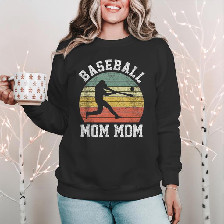Vintage Baseball Mom Mom Baseball Lover Women Crewneck Sweatshirt Vintage Baseball Mom Mom Baseball Lover Women Crewneck Sweatshirt