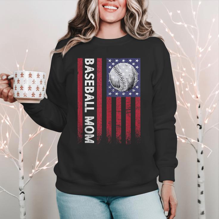 Vintage Baseball Mom Proud Family Summer Baseball Player Women Crewneck Sweatshirt Vintage Baseball Mom Proud Family Summer Baseball Player Women Crewneck Sweatshirt