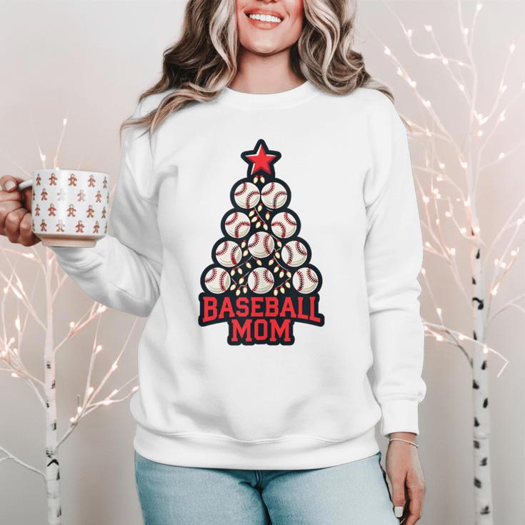 Baseball Christmas Tree Proud Baseball Mom Tee Women Crewneck Sweatshirt Baseball Christmas Tree Proud Baseball Mom Tee Women Crewneck Sweatshirt