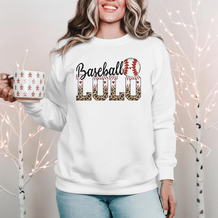 Baseball Lolo Women BallPark Lolo Baseball Mom Mother's Day Women Crewneck Sweatshirt Baseball Lolo Women BallPark Lolo Baseball Mom Mother's Day Women Crewneck Sweatshirt