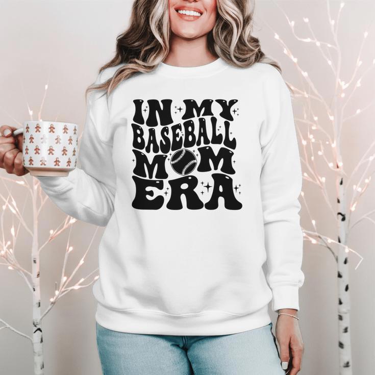 In My Baseball Mom Era Mom Life Game Day Vibes Mama Women Crewneck Sweatshirt In My Baseball Mom Era Mom Life Game Day Vibes Mama Women Crewneck Sweatshirt
